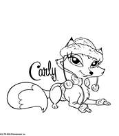 coloriage bratz petz carly